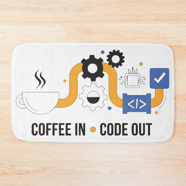 Item preview, Coffee In Code Out Funny Programmer Coding Coffee T-Shirt designed and sold by Design-Pro-21.