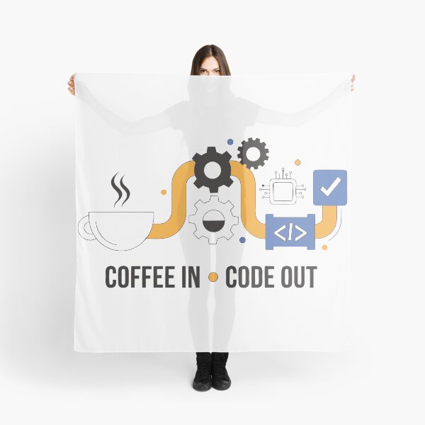 Item preview, Coffee In Code Out Funny Programmer Coding Coffee T-Shirt designed and sold by Design-Pro-21.