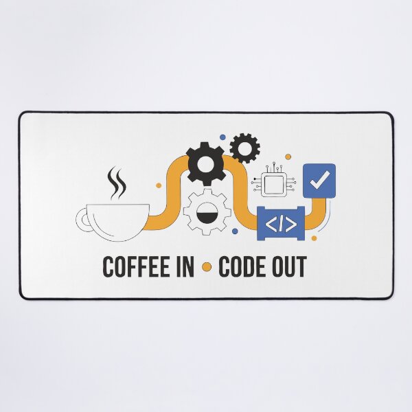 Item preview, Coffee In Code Out Funny Programmer Coding Coffee T-Shirt designed and sold by Design-Pro-21.