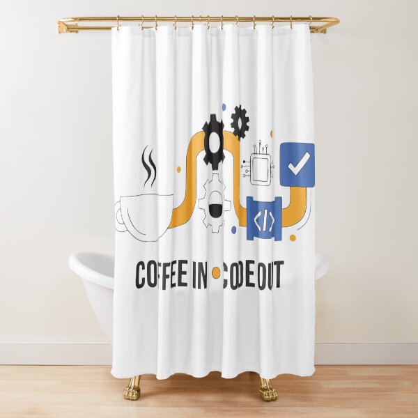 Item preview, Coffee In Code Out Funny Programmer Coding Coffee T-Shirt designed and sold by Design-Pro-21.