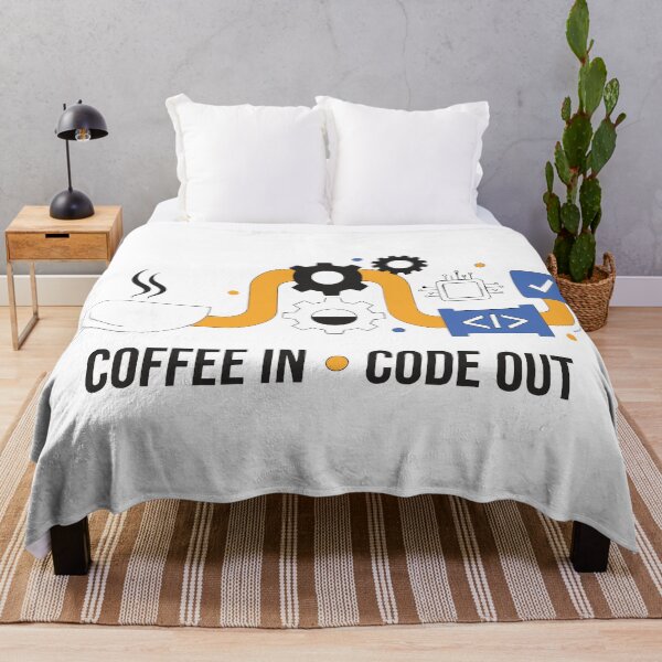 Item preview, Coffee In Code Out Funny Programmer Coding Coffee T-Shirt designed and sold by Design-Pro-21.