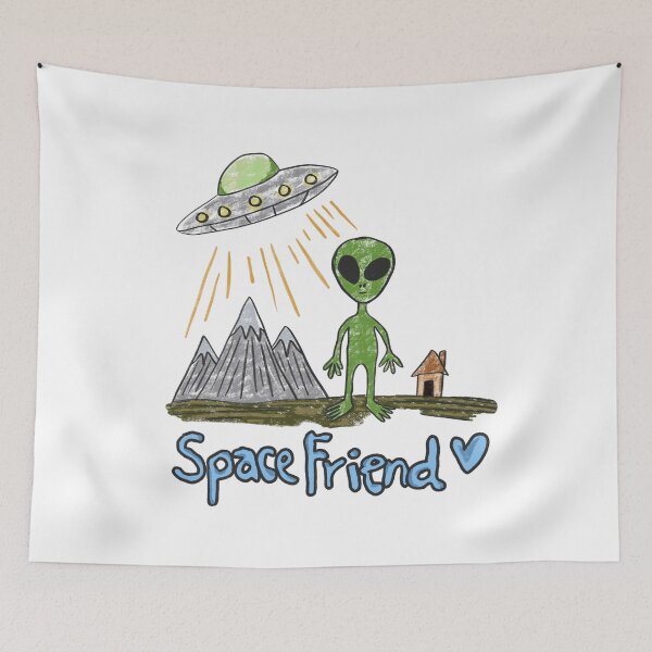 Item preview, Alien Space Friend  designed and sold by wildjellybeans.