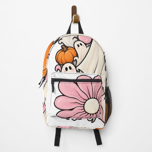 Aperçu de l'œuvre Cute Ghost Halloween Floral Pumpkin Spooky Season Design créée et vendue par Wiamprint.