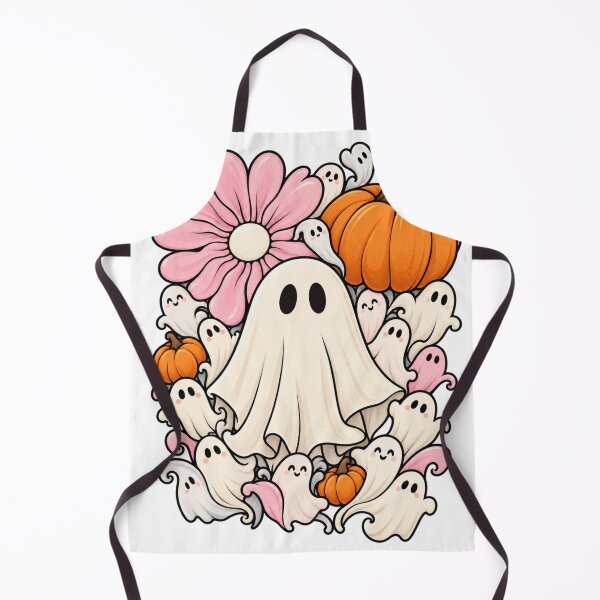 Aperçu de l'œuvre Cute Ghost Halloween Floral Pumpkin Spooky Season Design créée et vendue par Wiamprint.