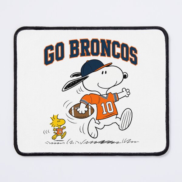 Item preview, Snoopy & Woodstock Denver Broncos Football Retro F483 designed and sold by GLUVY-THEME.