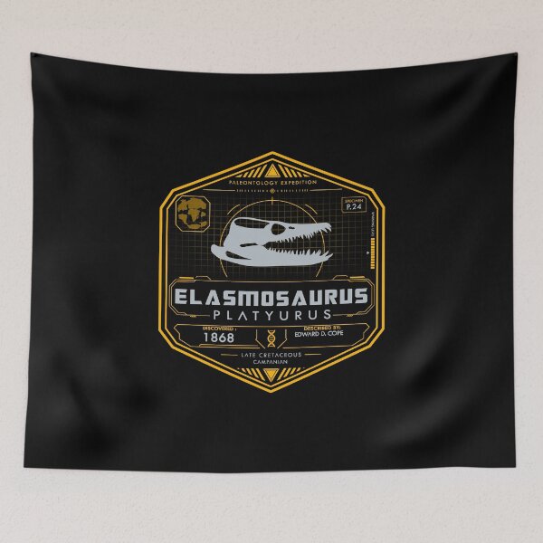 Item preview, Elasmosaurus platyurus | Paleontology Expedition | Plesiosaur Skull & Late Cretaceous Map designed and sold by Grimtech Workshop.