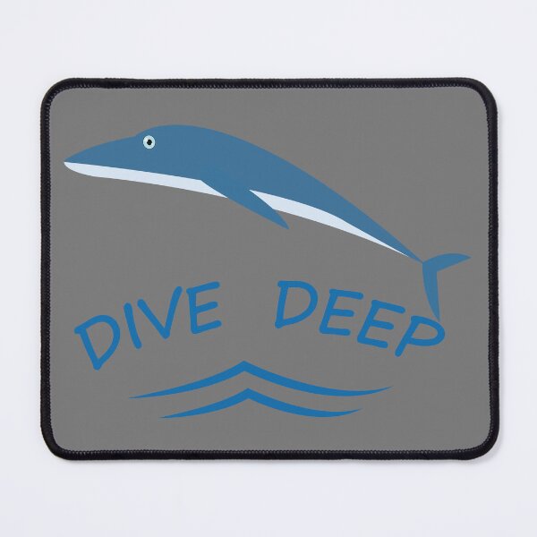 Item preview, Dive Deep Dolphin Ocean Wave Sea Life T-Shirt designed and sold by Mdjahirulsk.