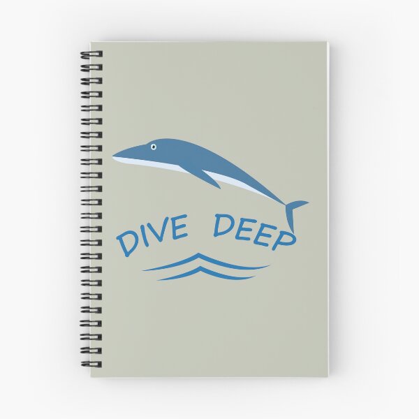 Item preview, Dive Deep Dolphin Ocean Wave Sea Life T-Shirt designed and sold by Mdjahirulsk.