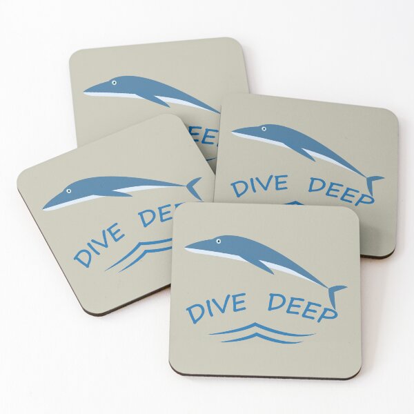 Item preview, Dive Deep Dolphin Ocean Wave Sea Life T-Shirt designed and sold by Mdjahirulsk.