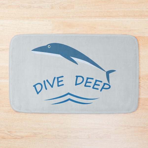 Item preview, Dive Deep Dolphin Ocean Wave Sea Life T-Shirt designed and sold by Mdjahirulsk.