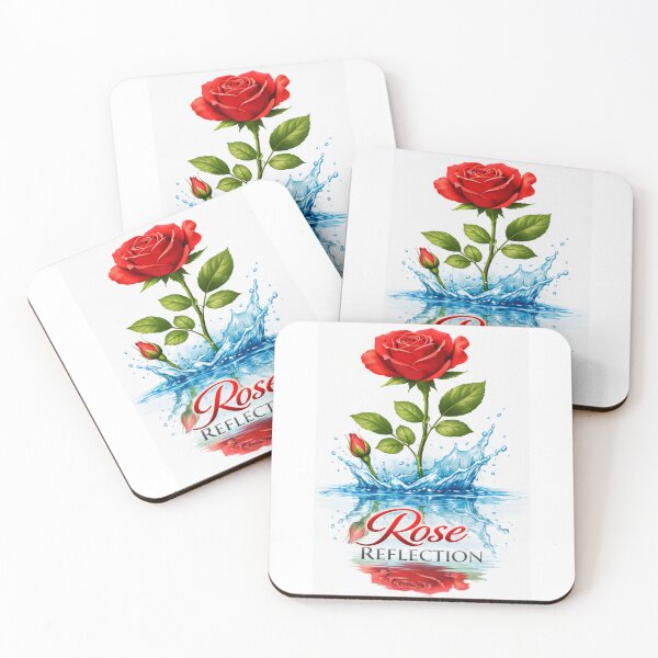Item preview, Red Rose Water Splash Reflection designed and sold by Nela-&-Lena.