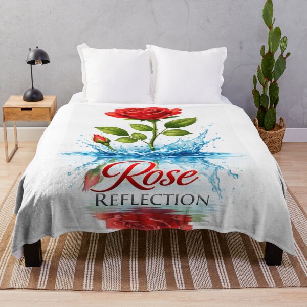 Item preview, Red Rose Water Splash Reflection designed and sold by Nela-&-Lena.