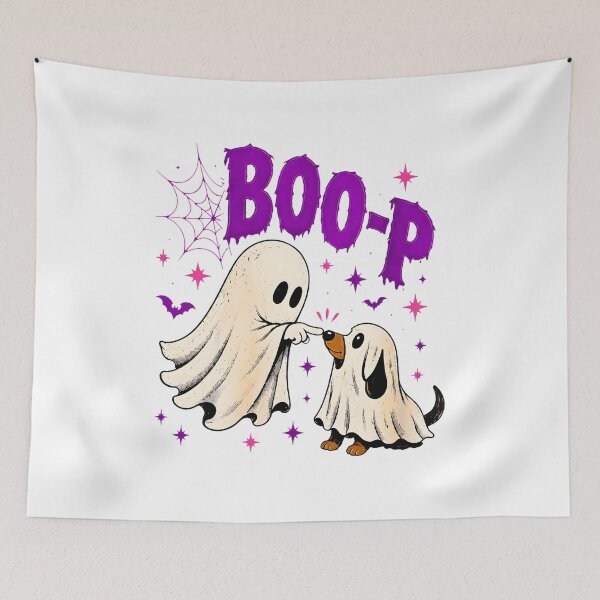 Item preview, Cute Ghost Dog Boop Halloween Design designed and sold by SoyLamderma.