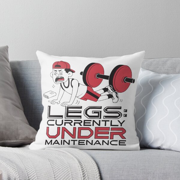 Item preview, Legs Currently Under Maintenance Funny Leg Day Gym Workout T-Shirt designed and sold by Design-Pro-21.