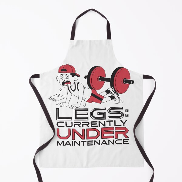 Item preview, Legs Currently Under Maintenance Funny Leg Day Gym Workout T-Shirt designed and sold by Design-Pro-21.