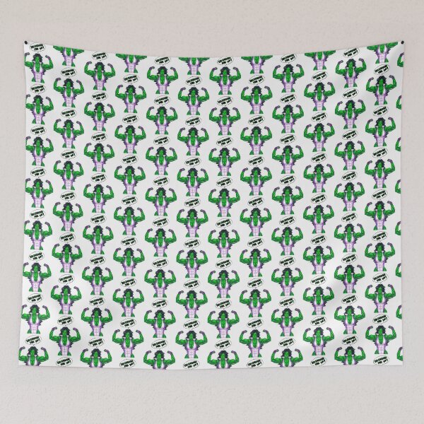 Item preview, Empowered Green Superheroine Undressing Confidently Illustration designed and sold by wordonmyapparel.