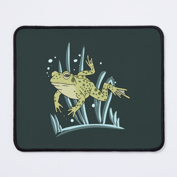 Item preview, Frog Swimming Underwater Cottagecore Aesthetic Illustration designed and sold by LeshanArt.