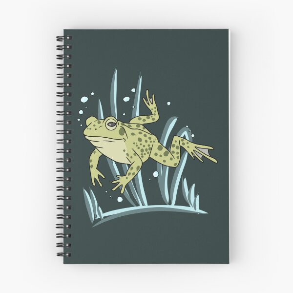 Item preview, Frog Swimming Underwater Cottagecore Aesthetic Illustration designed and sold by LeshanArt.