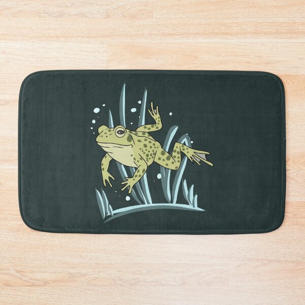 Item preview, Frog Swimming Underwater Cottagecore Aesthetic Illustration designed and sold by LeshanArt.