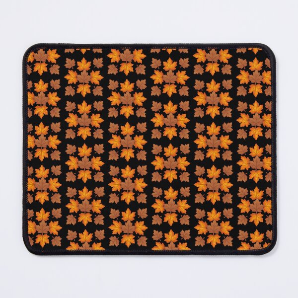 Item preview, Black Background Vintage Autumn Leaves Seamless Pattern Art designed and sold by Jyoti Digital Artist.