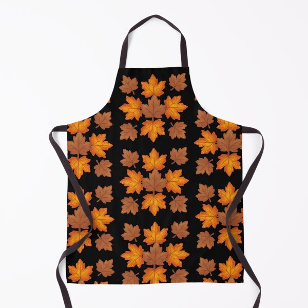 Item preview, Black Background Vintage Autumn Leaves Seamless Pattern Art designed and sold by ​Jyoti Digital Artist.