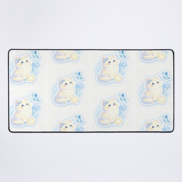 Item preview, Cream cat sits on a sparkling star. designed and sold by pin-upgirls9.