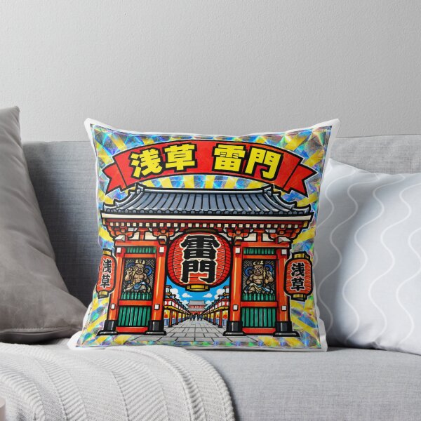 Item preview, Kaminarimon Gate Asakusa Japan Retro Japanese Holographic Sticker designed and sold by POP-BAY-JP.