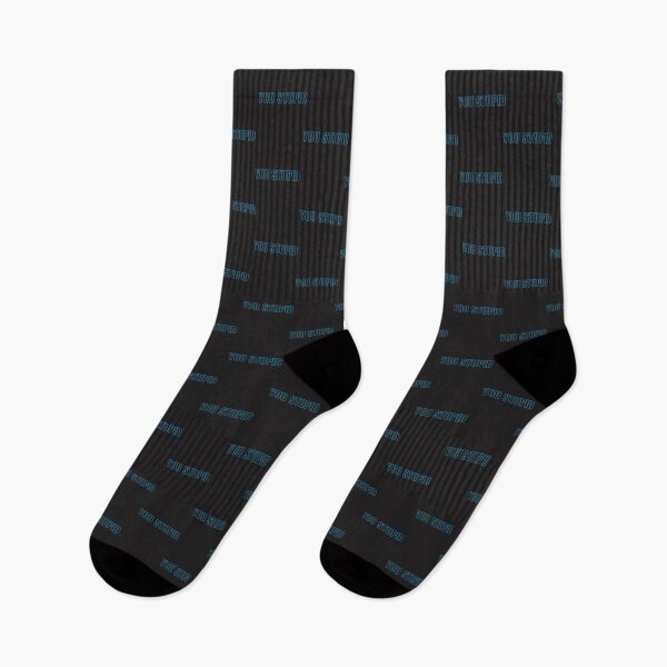 Item preview, Bold YOU STUPID Blue Graphic Design with Strong Typography designed and sold by zanahoricida.
