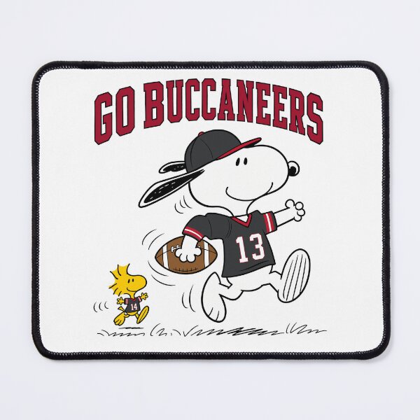 Item preview, Snoopy & Woodstock Tampa Bay Buccaneers Football Retro F486 designed and sold by GLUVY-THEME.