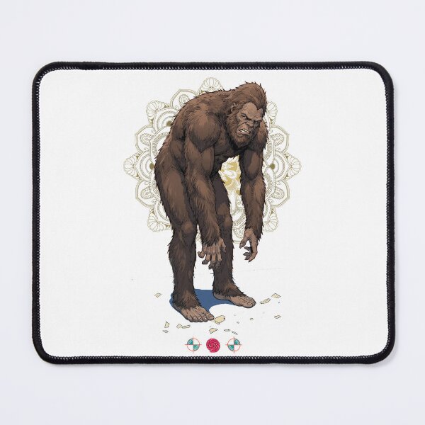 Item preview, Bigfoot Tight Hamstrings Forward Fold Yoga Funny Cryptid Art designed and sold by Whimsy Trail Co.