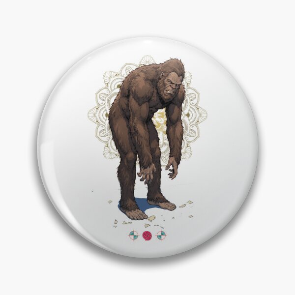 Item preview, Bigfoot Tight Hamstrings Forward Fold Yoga Funny Cryptid Art designed and sold by Whimsy Trail Co.