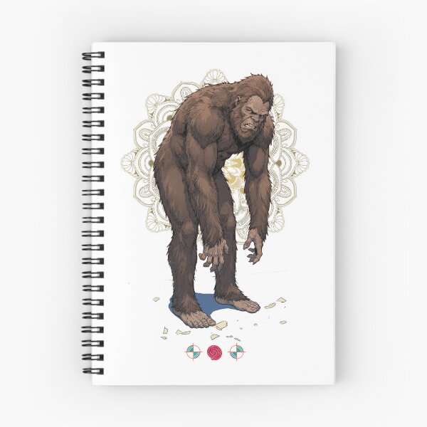 Item preview, Bigfoot Tight Hamstrings Forward Fold Yoga Funny Cryptid Art designed and sold by Whimsy Trail Co.