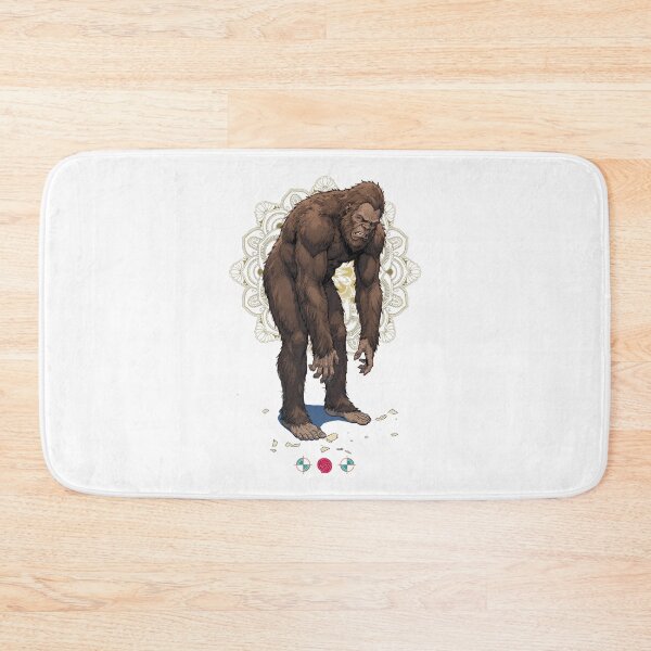 Item preview, Bigfoot Tight Hamstrings Forward Fold Yoga Funny Cryptid Art designed and sold by Whimsy Trail Co.
