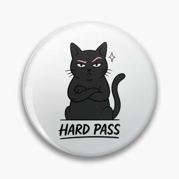 Item preview, Sassy Black Cat Moody Minimalist Illustration designed and sold by StickerNestYou.