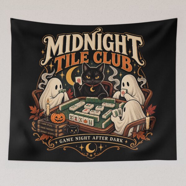 Item preview, Ghost Mahjong Nightclub designed and sold by NF Designs Studio DTF.