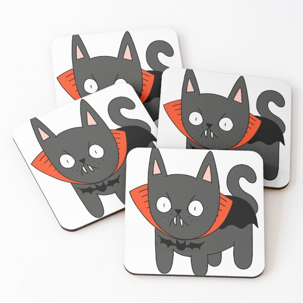 Item preview, Dracula Cat - black designed and sold by motherbrainart.