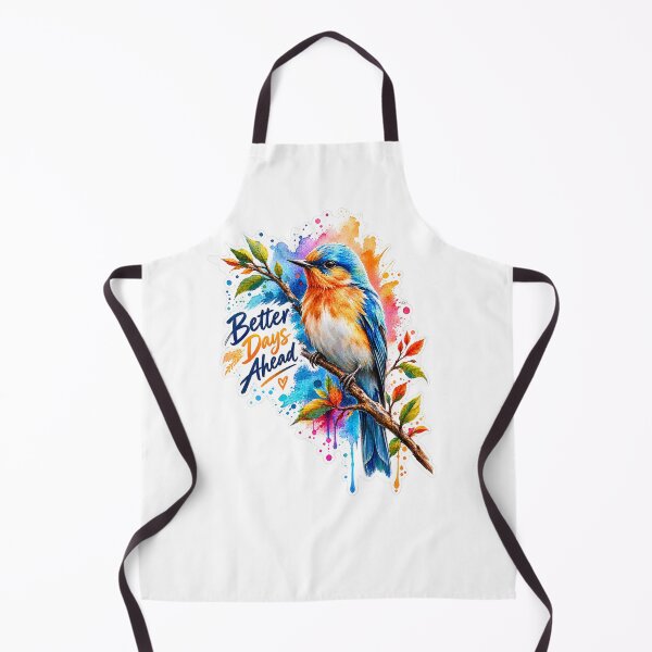 Item preview, Better Days Ahead Cute Watercolor Bird Inspirational Quote Sticker designed and sold by PRIME4YOU.