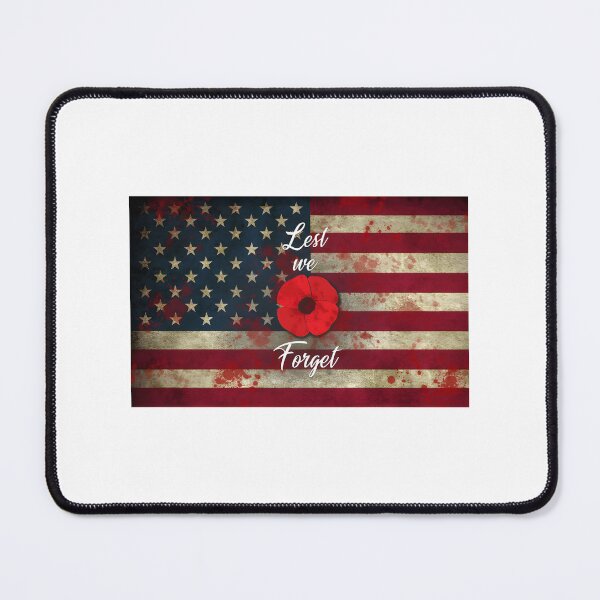 Item preview, Lest We Forget Patriotic American Flag Memorial Design designed and sold by zanahoricida.