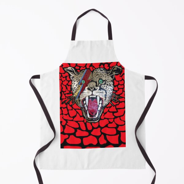 Item preview, Street Walking Cheetah Artistic Illustration on Red Background designed and sold by IseeRobots.