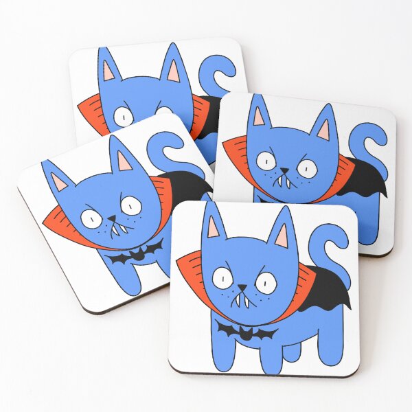Item preview, Dracula Cat - blue designed and sold by motherbrainart.
