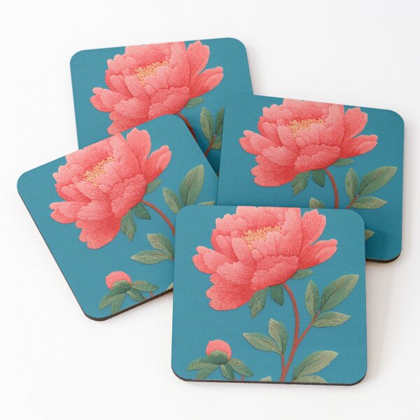 Item preview, Vintage Red Peony Botanical Illustration designed and sold by colorful-white.