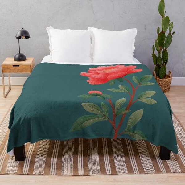 Item preview, Vintage Red Peony Botanical Illustration designed and sold by colorful-white.