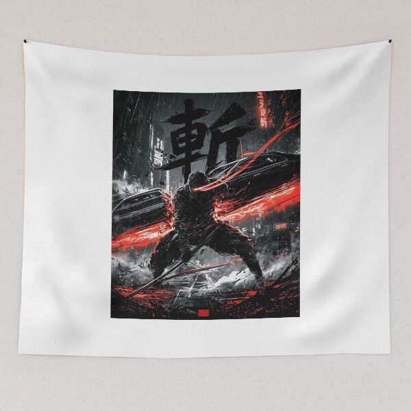 Item preview, CRIMSON SLASH  Ninja of the Neon Night designed and sold by kaipapershop.