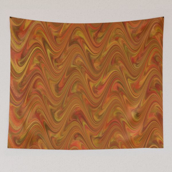 Item preview, Marble Abstract Orange Red Green designed and sold by ArtbyDebbieC.