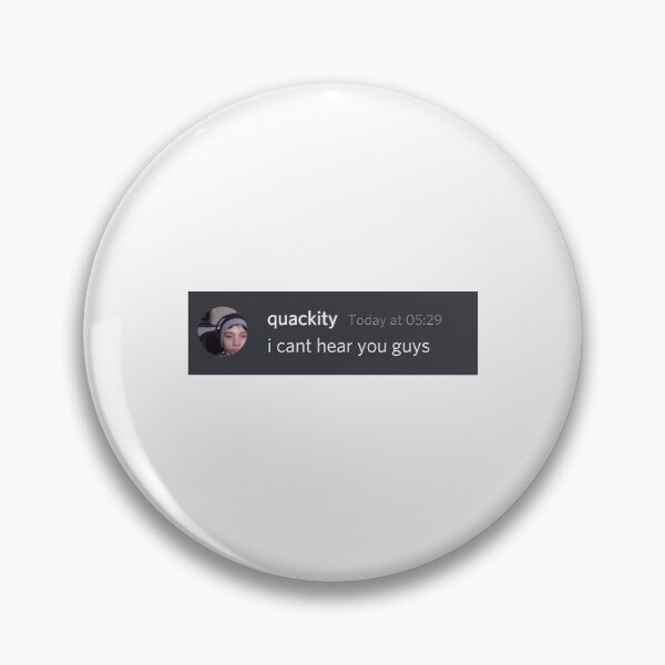 Item preview, Quackity Discord Message - I Can'T Hear You Guys designed and sold by SouthWestPrint.