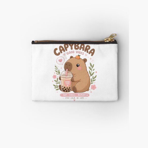 Item preview, Cute capybara boba tea  designed and sold by Sixtinebzh.