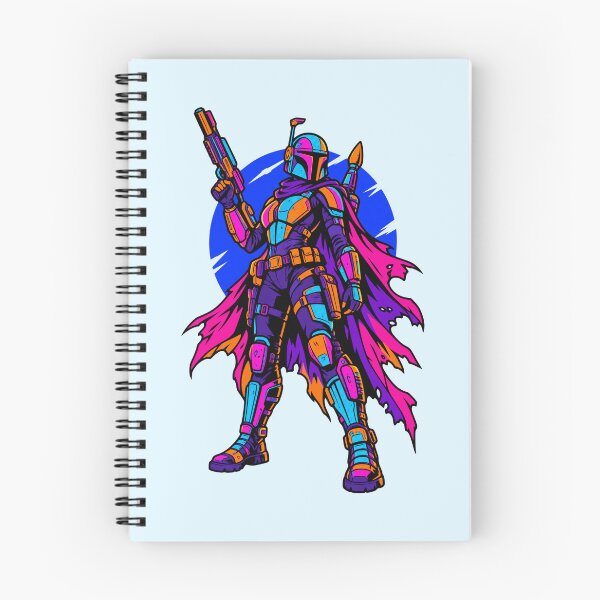 Item preview, Cyberpunk Synthwave Galactic Bounty Hunter Space Warrior designed and sold by KungPowUnicorn.