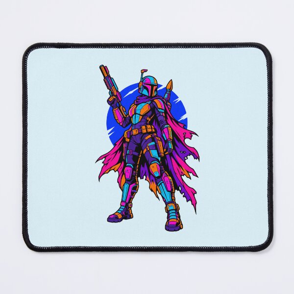 Item preview, Cyberpunk Synthwave Galactic Bounty Hunter Space Warrior designed and sold by KungPowUnicorn.