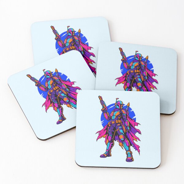 Item preview, Cyberpunk Synthwave Galactic Bounty Hunter Space Warrior designed and sold by KungPowUnicorn.