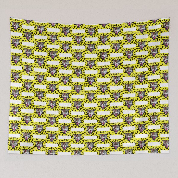 Item preview, Street Walking Cheetah with Bold Yellow Large Head Artwork designed and sold by IseeRobots.
